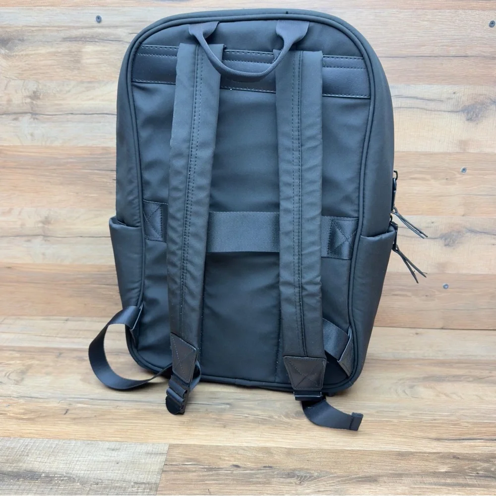 Joan & David Sleek Gray Backpack for Unisex